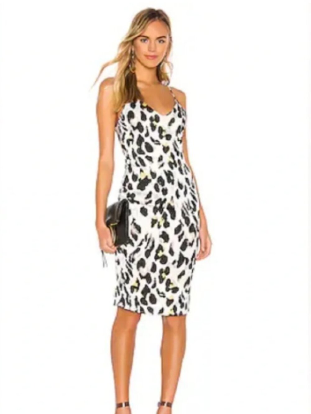 REVOLVE SUPERDOWN Fierra Midi Dress in Leopard M Medium Slip Dress Animal Print